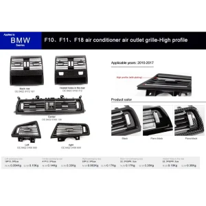 Air conditioner air outlet grille-high profile F10 F11 F18