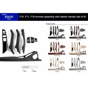Armrest assembly with leather handle(set of 8)F10 F11 F18