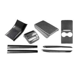 Model Y Center Console,Trim for Doors, Armrest Box Instrument Panel Carbon Fiber Decorative Trim for Tesla